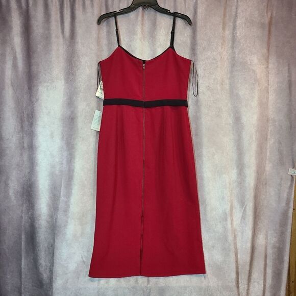 Dress the Population Red Emma Spaghetti Strap Body-Con Dress Size Large - Picture 3 of 5